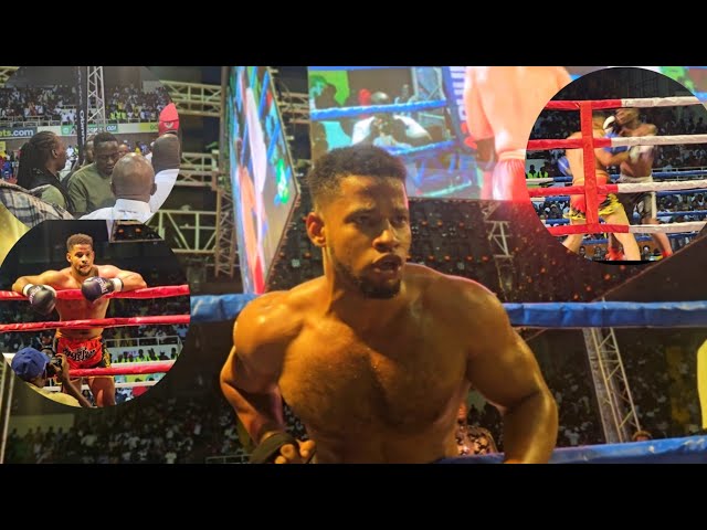 DRAMA AS MOMBASA BOXER MUNASWAR GETS DEFEATED