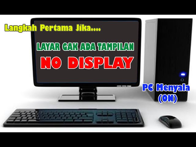 Komputer nyala-hidup tapi tidak ada tampilan ke monitor, Layar mati cpu Hidup | Computer No Display