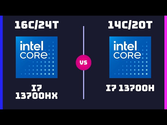 Intel Core i7 13700HX vs Intel Core i7 13700H – CPU Comparison