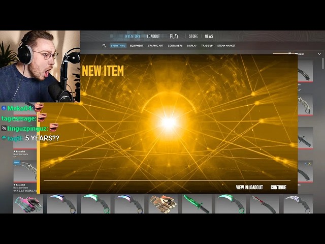 this gold trade up is so rare, it can only be attempted once...