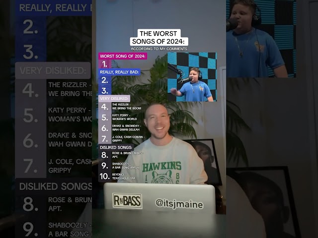 The Worst Songs Of 2024 #shorts #music #2024