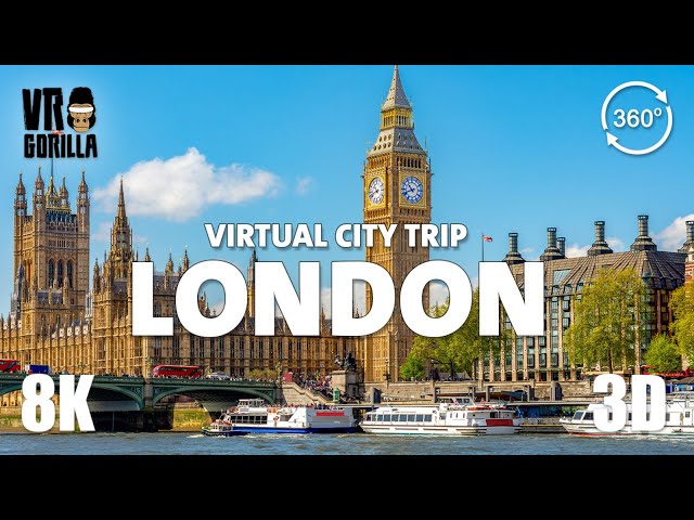 A London City Guided Tour in VR -(Teaser) Virtual City Trip - 8K 360 3D
