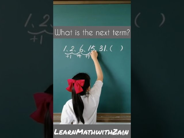 How to Find the next term in this sequence? | Chinese Kid solving this math problem in a smart way