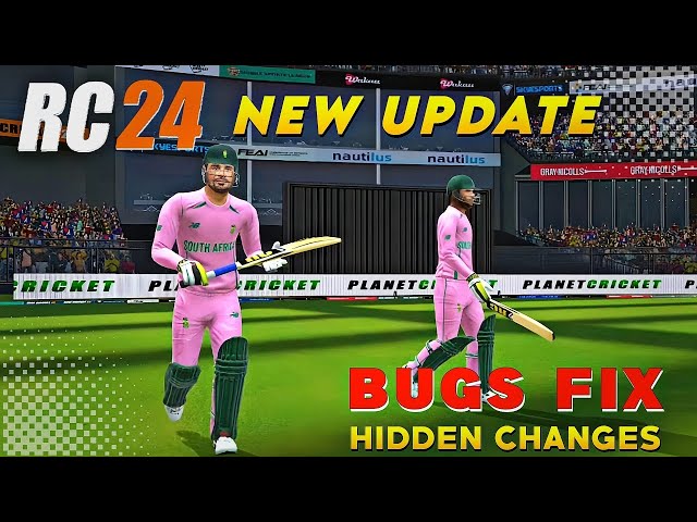 Real Cricket 24 new update _ all hidden features and new jersey _ big update RC Tutorials