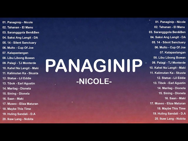 Best OPM Love Songs 2026 💖 Viral Tagalog Hits | Trending Philippines Music: Panaginip - Nicole