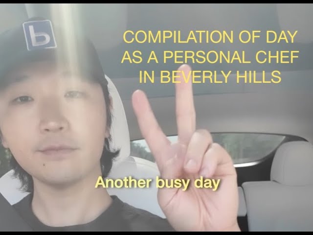 Compilation of my day as a private chef in beverly hills!