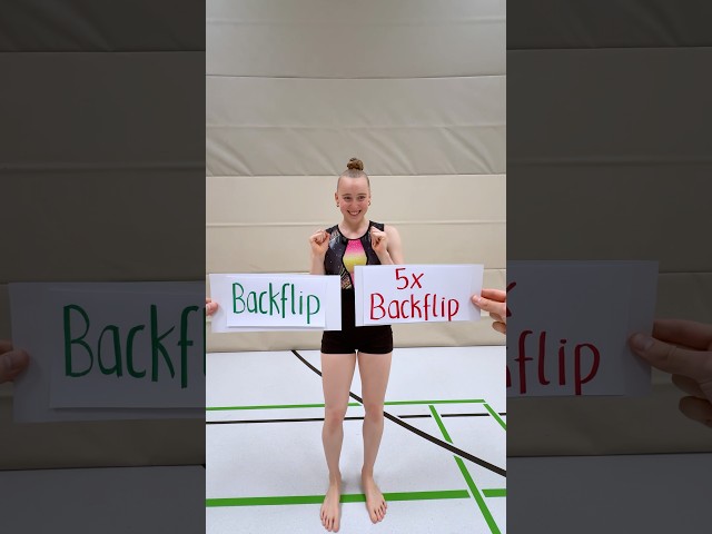 Hard vs. easy GYMNASTICS TRICK?! 😬😳 @Neles_Turnabenteuer #gymnastics #challenge #eitheror