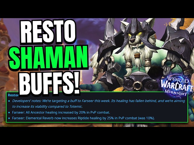 BIG RESTO SHAMAN BUFFS COMING! - Resto Shaman PvP - WoW Midnight 12.0.1