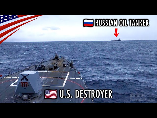 Moment of Interception – Russian Shadow Fleet Oil Tanker “Bella 1” on the Run