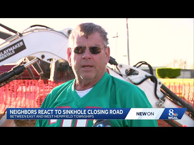 Sinkhole closes part of Stony Battery Road in Lancaster County