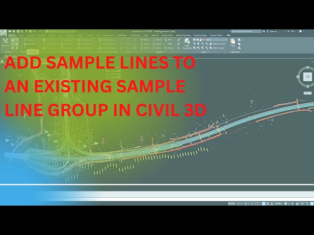 How to Add Sample Lines to an Existing Sample Line Group in Civil 3D | Easy Tutorial