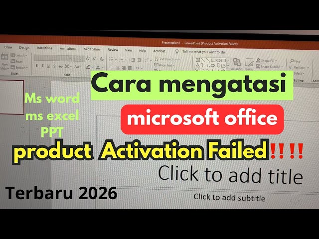 How to Fix Microsoft Office Activation Failed in Word, Excel, and PowerPoint | 100% Successful