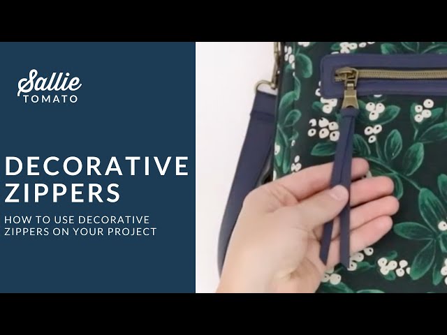 How to Add Decorative Zippers Pulls