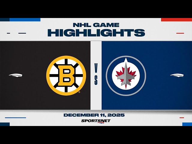 NHL Highlights | Bruins vs. Jets - December 11, 2025