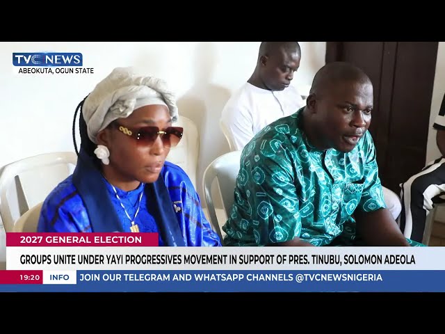 2027: Groups Rally Under Yayi Progressives Movement To Back Tinubu, Adeola