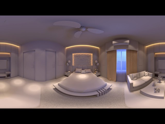 VR 360 Bedroom Interior Design | RENDERWALA