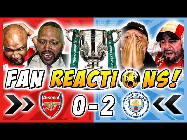 Arsenal Fans MELTDOWN 🤬 Reactions to Arsenal 0-2 Man City | Carabao Cup Final Fan Reactions