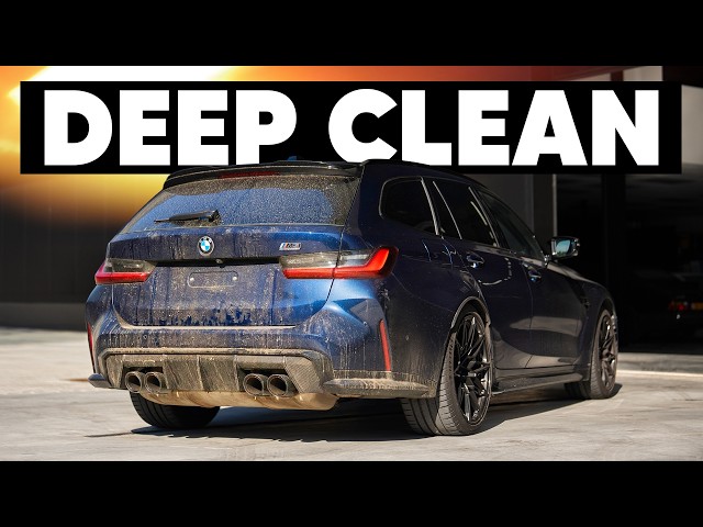 Cleaning a Dirty BMW M3 Touring + Wheels Off Work