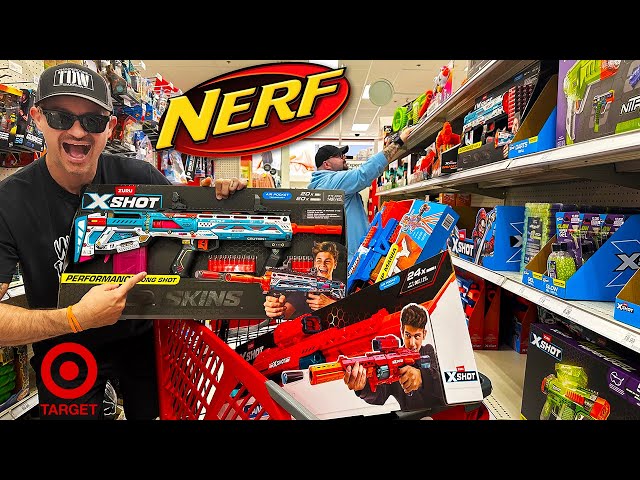 NERF GUNS at TARGET!