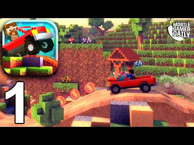 BLOCKY ROADS - Level 1 + Level 2 - Gameplay Walkthrough Part 1 (iOS Android)