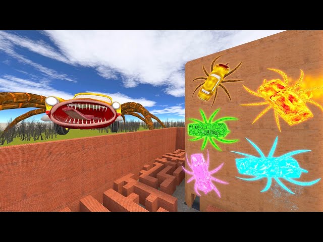 Tiny Colourful Car Eater's Hiding From Giant Car Eater? Episode 4