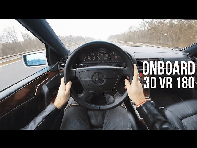 3D POV VR 180 | Mercedes Benz S500 C140 3D | Onboard drive