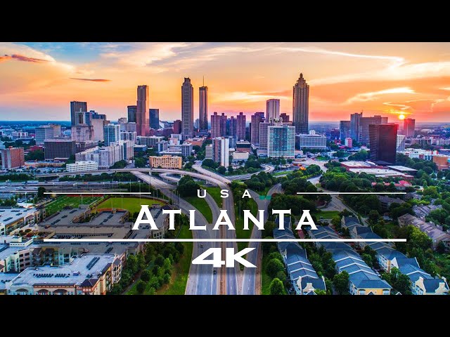 Atlanta, USA 🇺🇸 - by drone [4K]