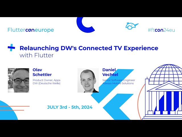 DW's Connected TV Experience with Flutter - Olav Schettler & Daniel Vechtel | Fluttercon EU 2024