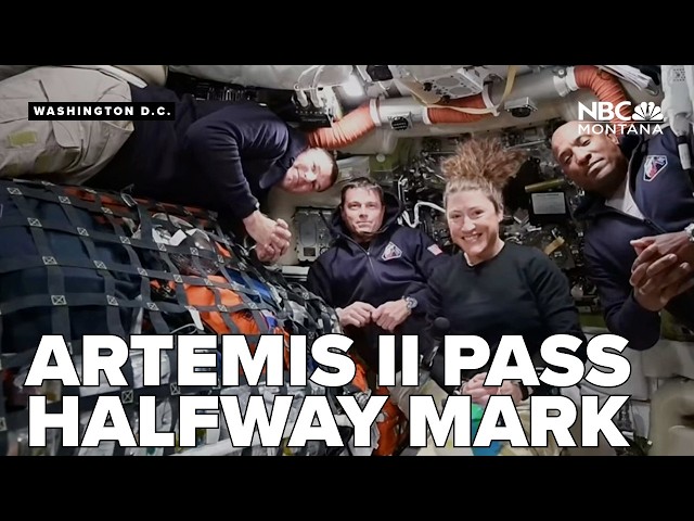 Artemis II astronauts pass halfway mark to moon in historic mission NASA