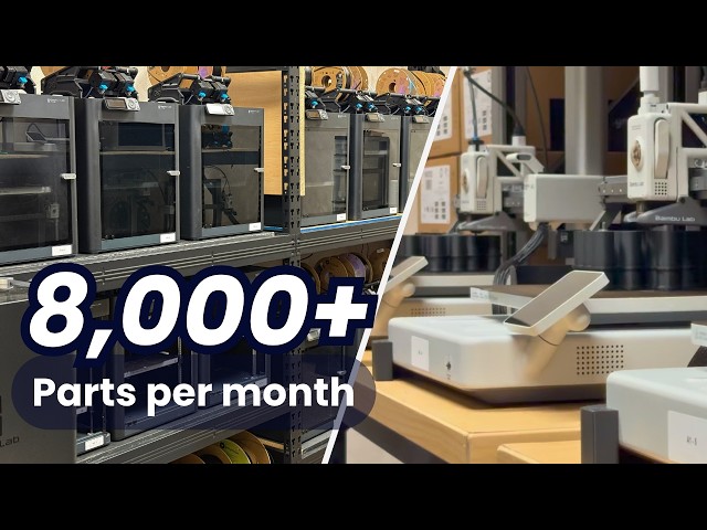 3D Print Farm Tour (8,000+ parts/month)