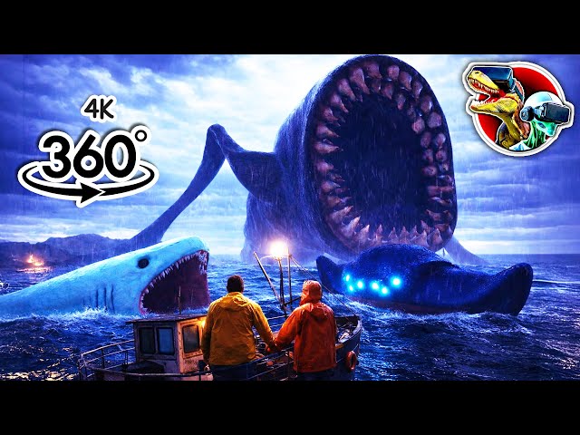 360 Sea Eater Caught on Camera with Bloop, El Gran Maja Sea Monsters | 360 video 4K