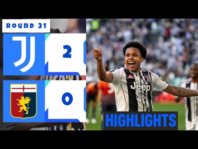 Juventus - Genoa (2-0) Gli Highlights Serie A 2026 | juve-genoa | Weston McKennie Goal | Juve Genoa