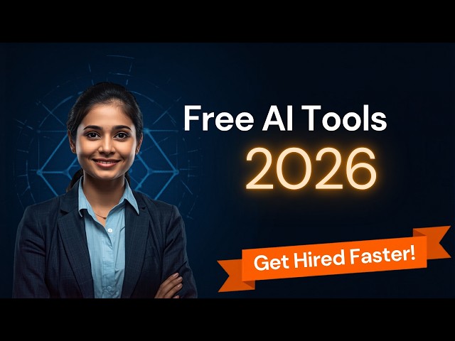 Free AI tools every fresher should learn in 2026 to get hired faster