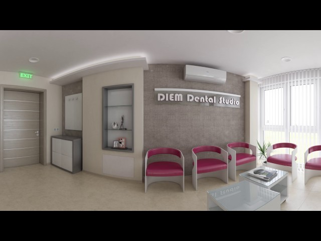 360º CGI Panorama - Dental Clinic - Reception