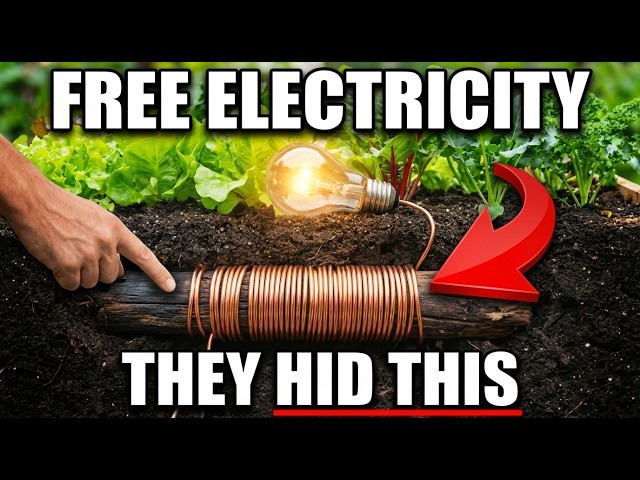 Burying Copper And Wood Creates Infinite Energy — The "Electric Soil" Secret