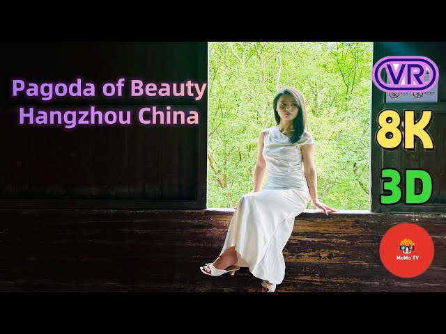 Tour with Chinese Beauty in ancient pagoda 8K VR | China’s Influencer Capital, Ancient Tower Culture