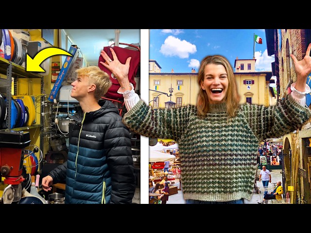 My Son’s First Time on my YouTube! And our Italian Flea Market Adventure