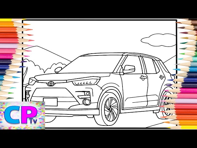 Toyota Raize/Compact Urban SUV for Active Lifestyles/Toyota Car/Creative Coloring Book/Art Therapy