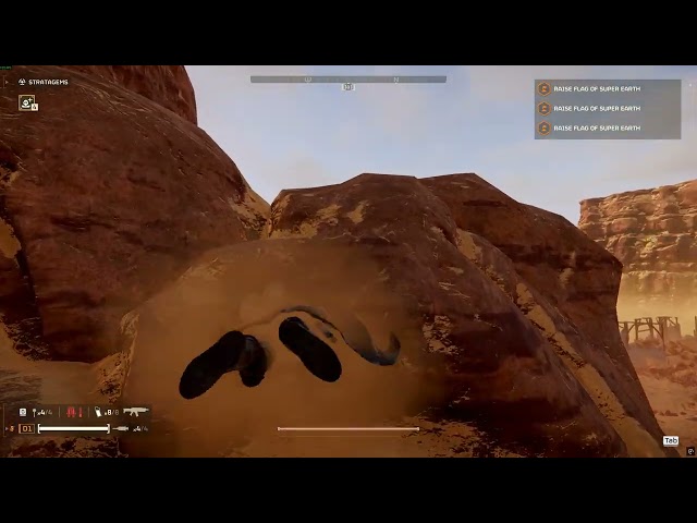 HELLDIVERS 2 ride big bug try 1