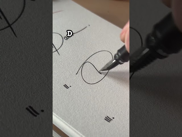 How to sign the letter D?❤️#alphabet #handwriting #art