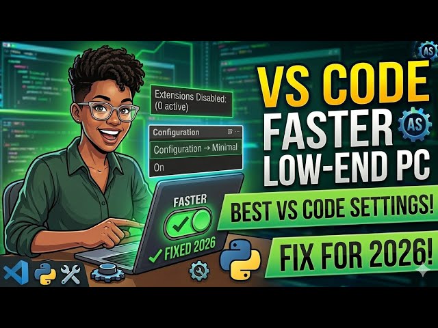 Make VS Code Faster on Low-End PC | Best VS Code Settings