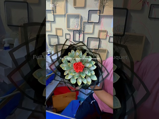 Full tutorial to make money bouquet #alishagarts #moneybouquet #tutorial #bouquet #bouquettutorial