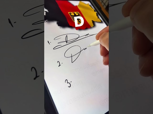 #D Letter D Signature examples…