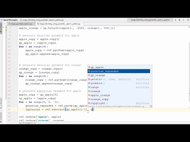 23. Image Blending using Pyramids