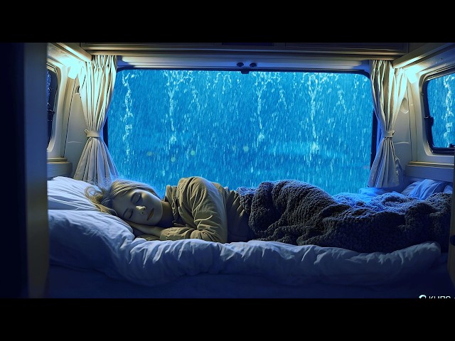 Heavy Rain & Thunder on Car Roof in Rainforest | Deep Sleep Rain Sounds & Insomnia Relief