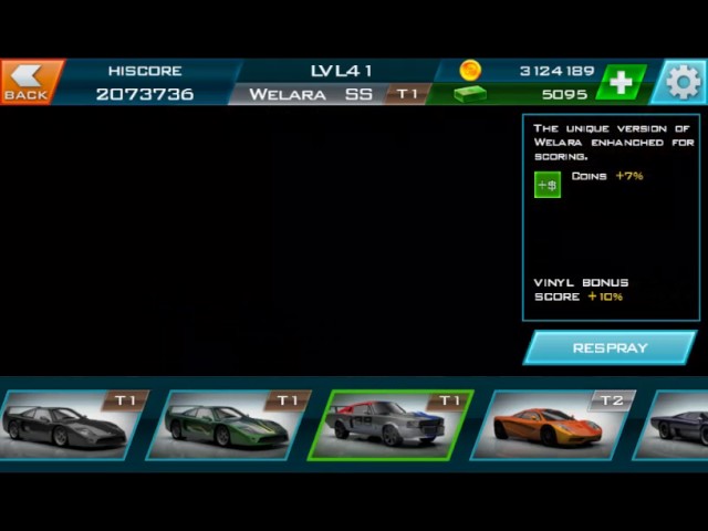 Redline Rush all cars (with their special model)