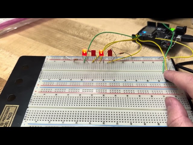 4 Digit Binary Counter Using RISC-V with a HiFive1 Rev B
