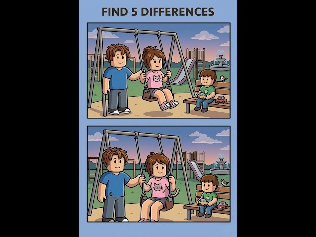 99% People Fail This 😲 | Find 5 Differences Puzzle 🧠 | Live Test
