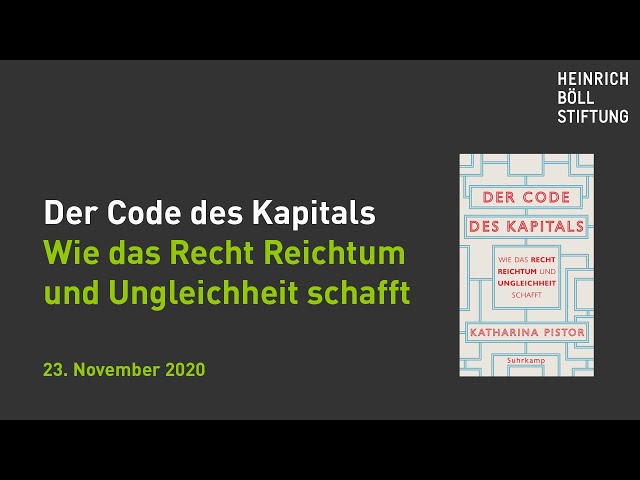 Der Code des Kapitals – Wie das Recht Reichtum und Ungleichheit schafft