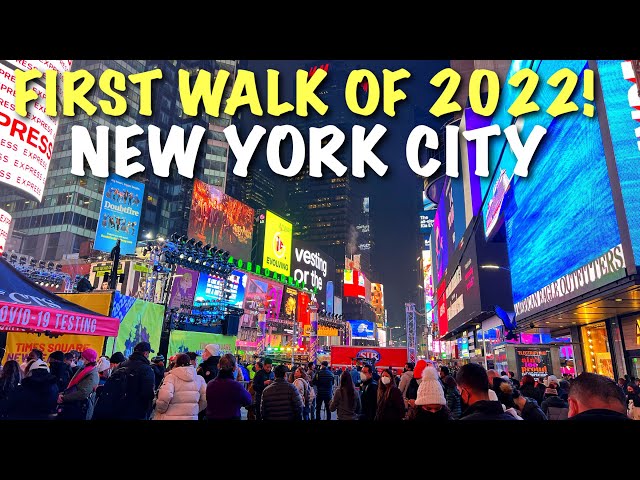 New York City LIVE after New Years Day & Explore Midtown Manhattan NYC (January 2, 2022)